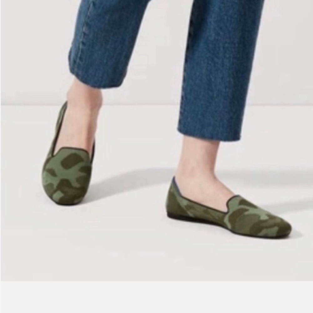 Rothy’s Limited Edition The Loafers in Classic Olive Camo